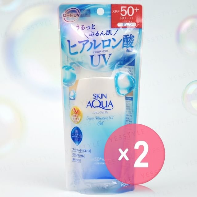 Rohto Mentholatum - Skin Aqua Super Moisture UV Gel SPF 50+ PA++++ 2pcs Bundle Set