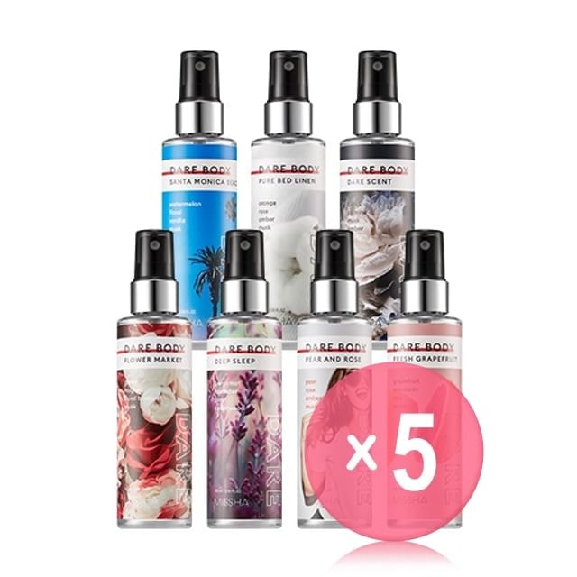 MISSHA - Dare Body Mist - 7 Types 5pcs Bundle Set
