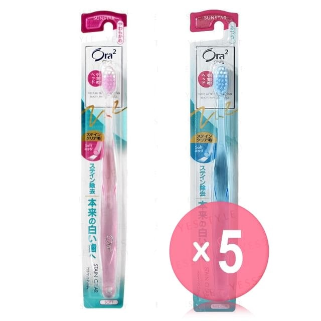 Sunstar - Ora2 Me Stain Clear Toothbrush 5pcs Bundle Set