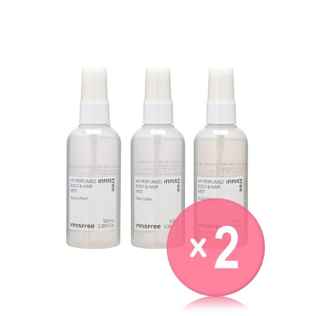 innisfree - My Body & Hair Mist - 3 Types 2pcs Bundle Set