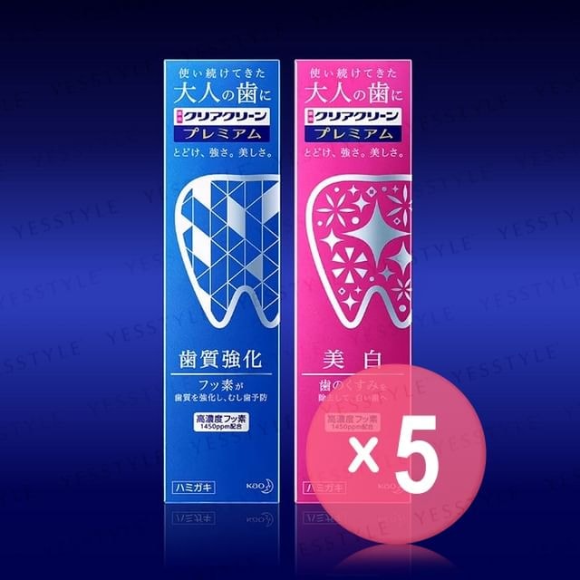 Kao - Clear Clean Premium Toothpaste 5pcs Bundle Set