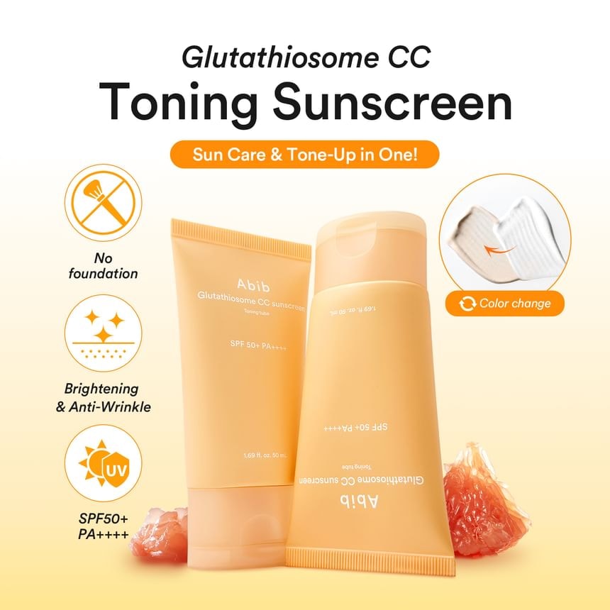 Abib - Glutathiosome CC Sunscreen Toning Tube 2pcs Bundle Set