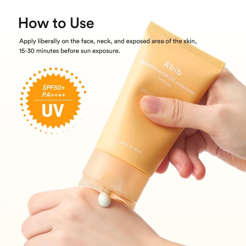 Abib - Glutathiosome CC Sunscreen Toning Tube 2pcs Bundle Set