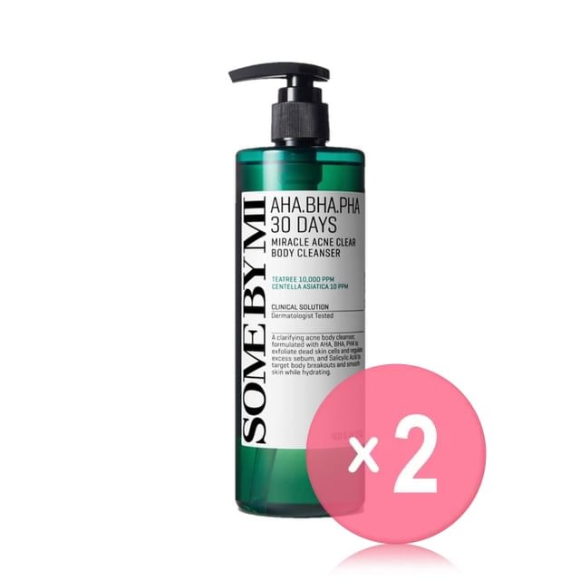 SOME BY MI - AHA, BHA, PHA 30 Days Miracle Acne Clear Body Cleanser 2pcs Bundle Set