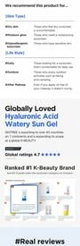 Isntree - Hyaluronic Acid Watery Sun Gel Set 2pcs Bundle Set