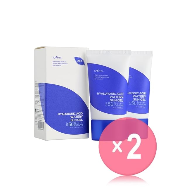 Isntree - Hyaluronic Acid Watery Sun Gel Set 2pcs Bundle Set