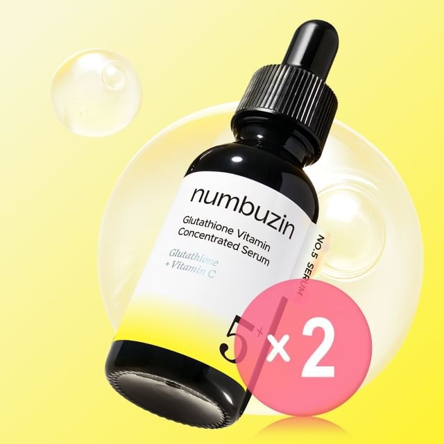 numbuzin - No.5+ Glutathione Vitamin Concentrated Serum 2pcs Bundle Set