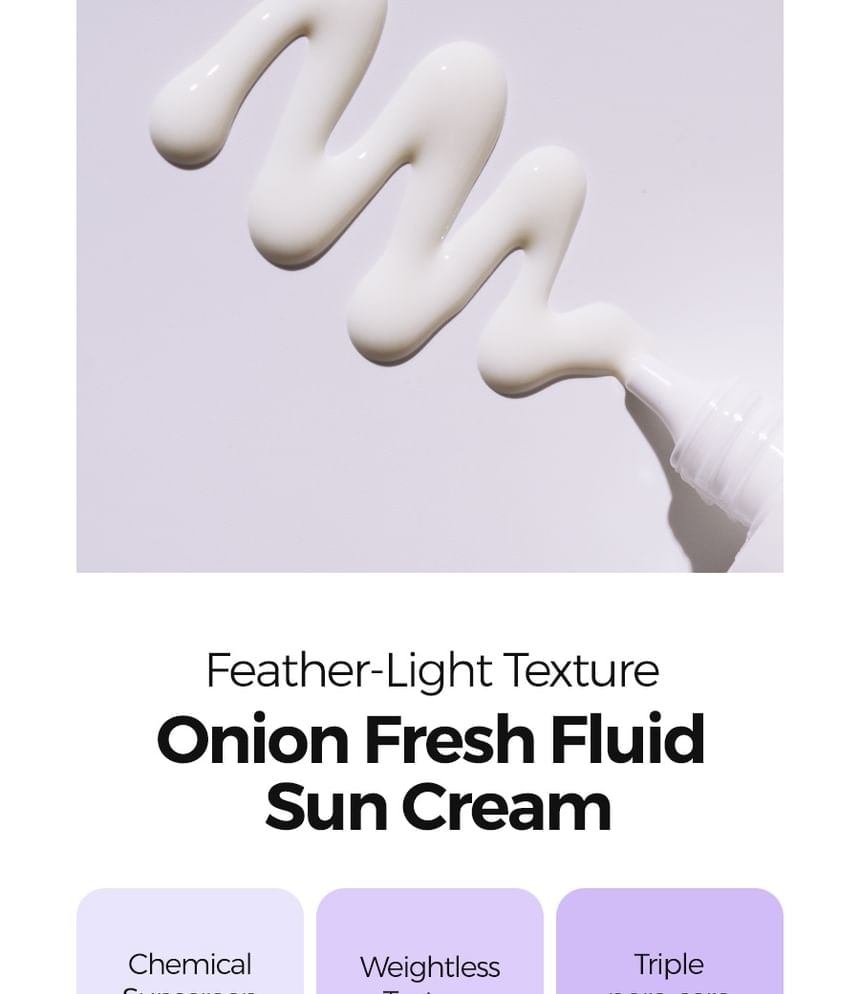 Isntree - Onion Fresh Fluid Sun Cream 2pcs Bundle Set (50ml x 2 pcs)
