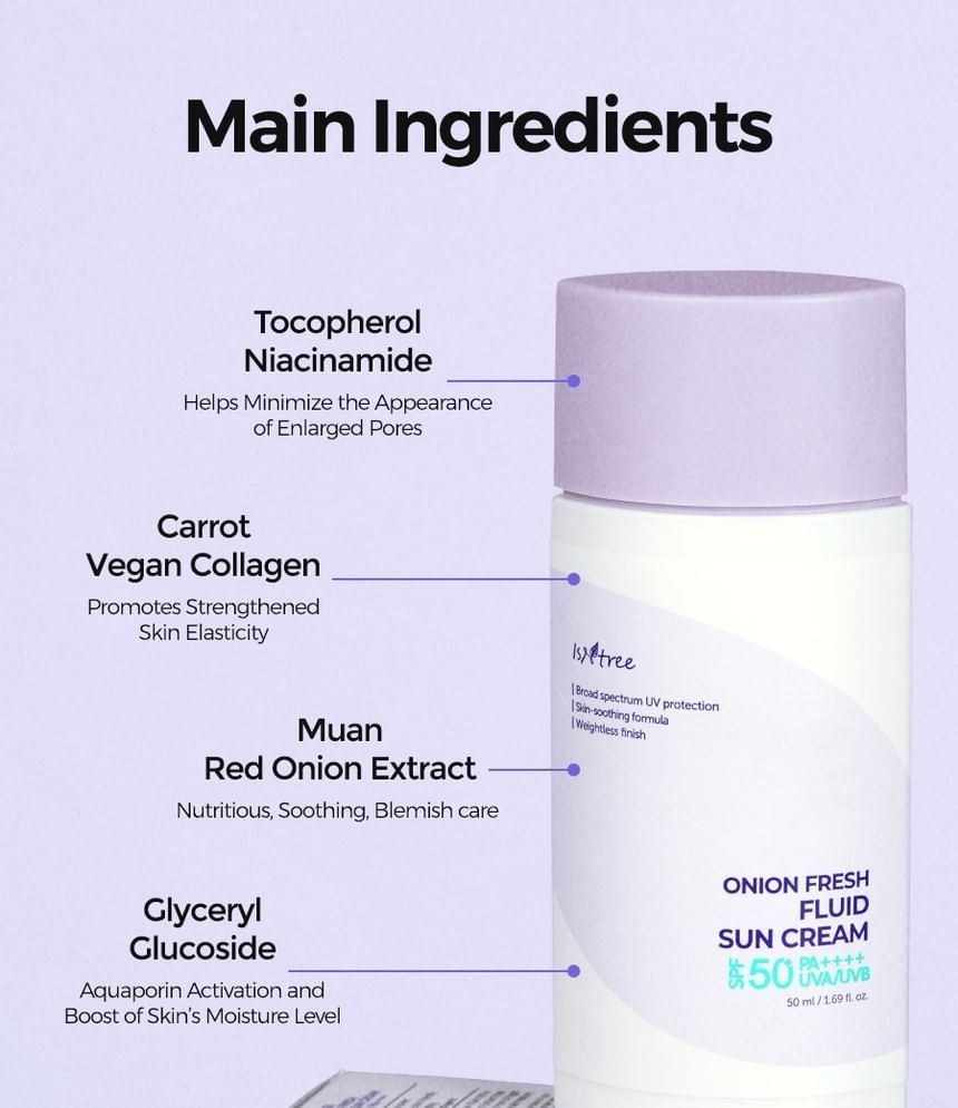 Isntree - Onion Fresh Fluid Sun Cream 2pcs Bundle Set (50ml x 2 pcs)