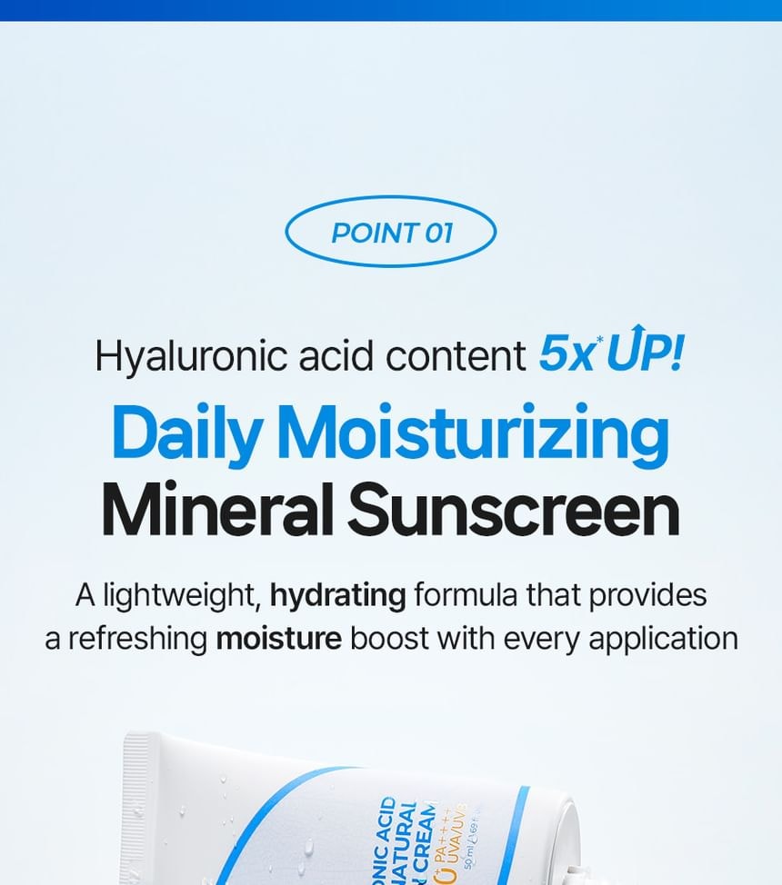 Isntree - Hyaluronic Acid Natural Sun Cream 2pcs Bundle Set