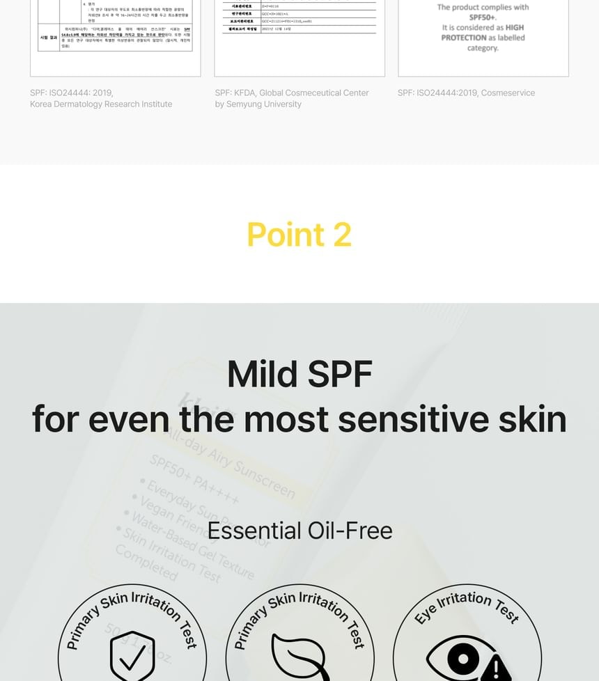 Dear, Klairs - All-day Airy Sunscreen 2pcs Bundle Set