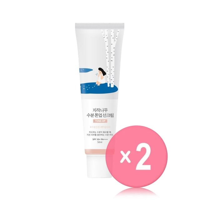 ROUND LAB - Birch Juice Moisturizing Tone Up Sunscreen 2pcs Bundle Set