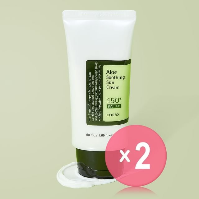 COSRX - Aloe Soothing Sun Cream 2pcs Bundle Set
