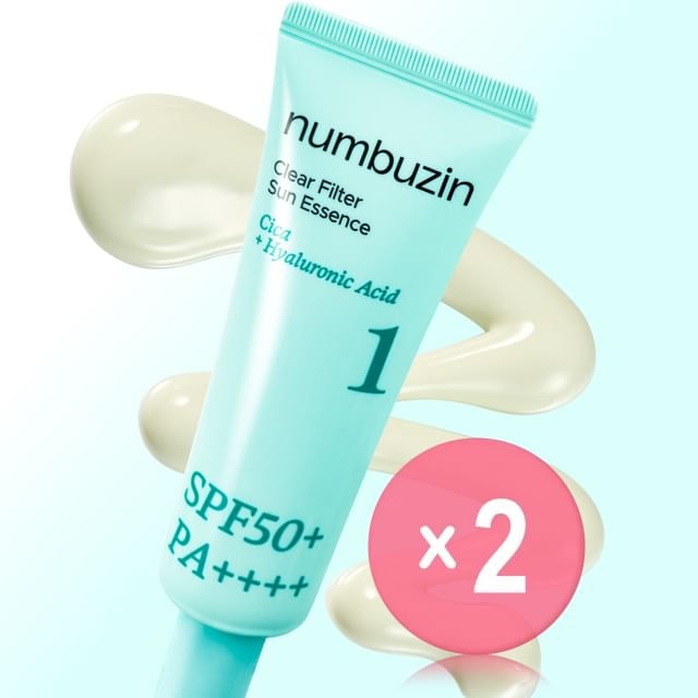 numbuzin - No.1 Clear Filter Sun Essence 2pcs Bundle Set