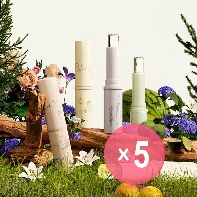 TOORUNE - Icy Icy Hydrating Fragrance Solid Balm - 10 Scents 5pcs Bundle Set