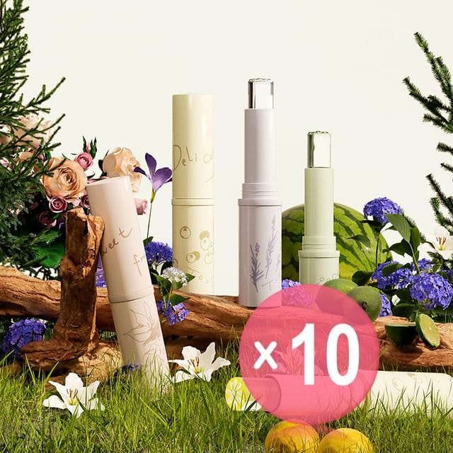 TOORUNE - Icy Icy Hydrating Fragrance Solid Balm - 10 Scents 10pcs Bundle Set