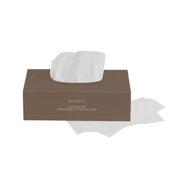 HEVEBLUE - Bleaching-free Biodegradable Cotton Face Towel