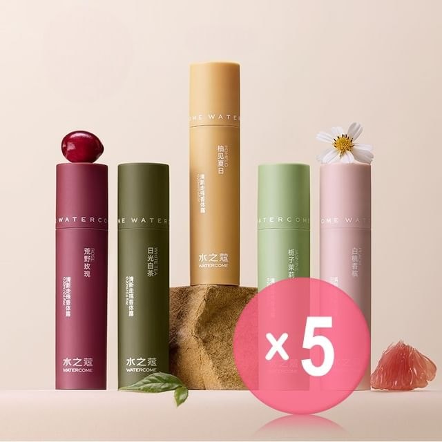 WATERCOME - Fresh Flavour Roll On Dew - 8 Scents 5pcs Bundle Set