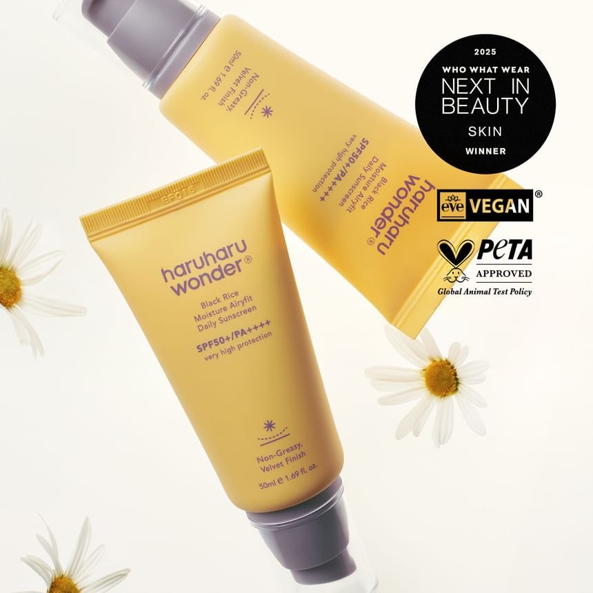 haruharu wonder - Black Rice Moisture Airyfit Sunscreen 2pcs Bundle Set