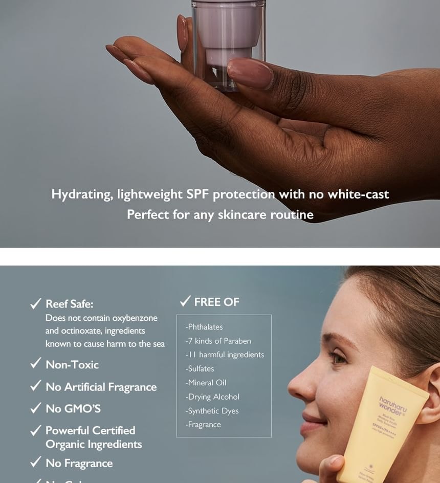 haruharu wonder - Black Rice Moisture Airyfit Sunscreen 2pcs Bundle Set