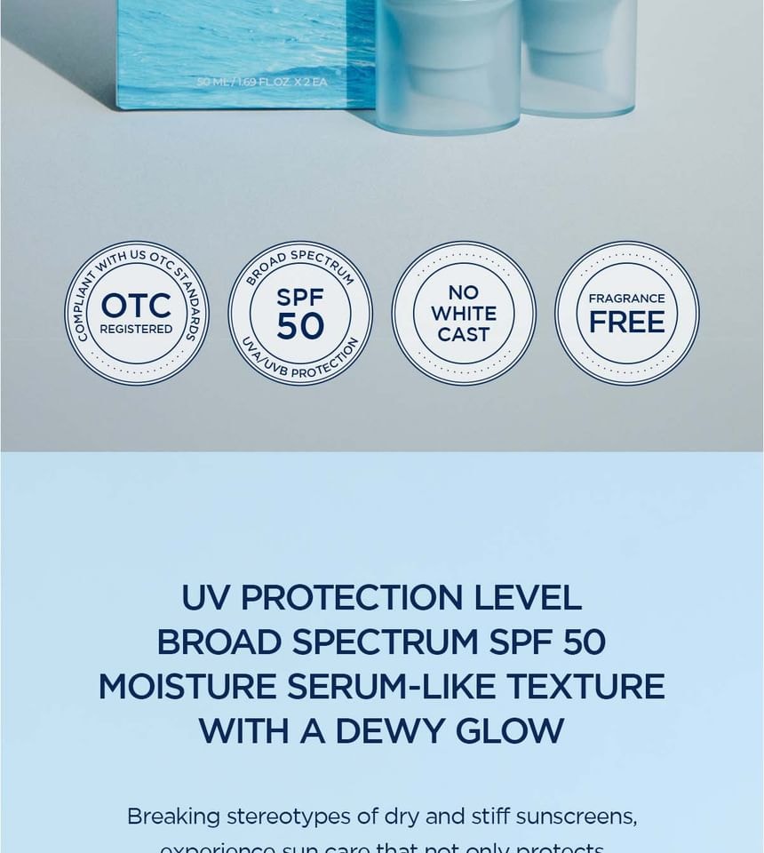 SKIN1004 - Madagascar Centella Hyalu-Cica Water-Fit Sun Serum UV Twin Pack OTC Version (2 pcs)