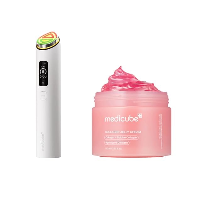 medicube - Bundle: AGE-R Booster Pro X2 White + Collagen Jelly Cream