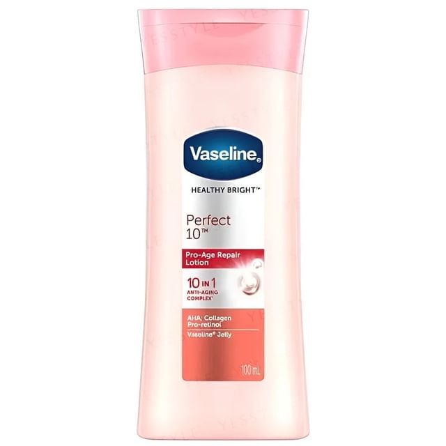 Vaseline - Healthy Bright Perfect 10 Pro-Age Repair Lotion AHA, Collagen, Pro-Retinol
