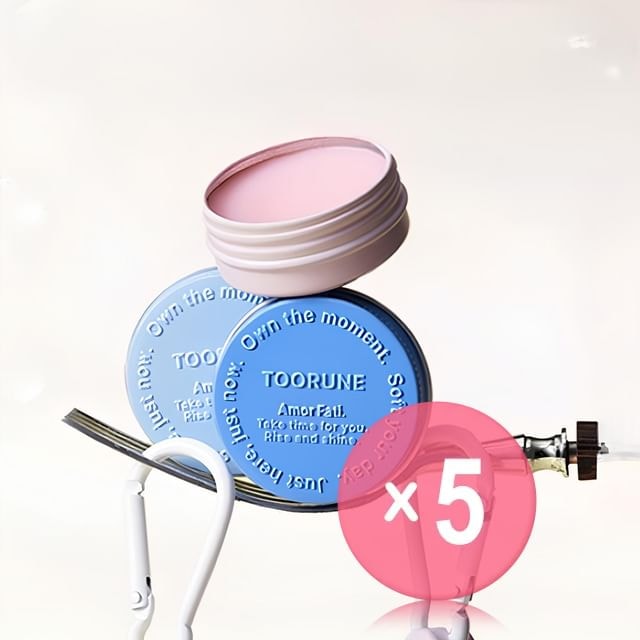 TOORUNE - Macaron Fragrance Solid Balm - 15 Flavors 5pcs Bundle Set