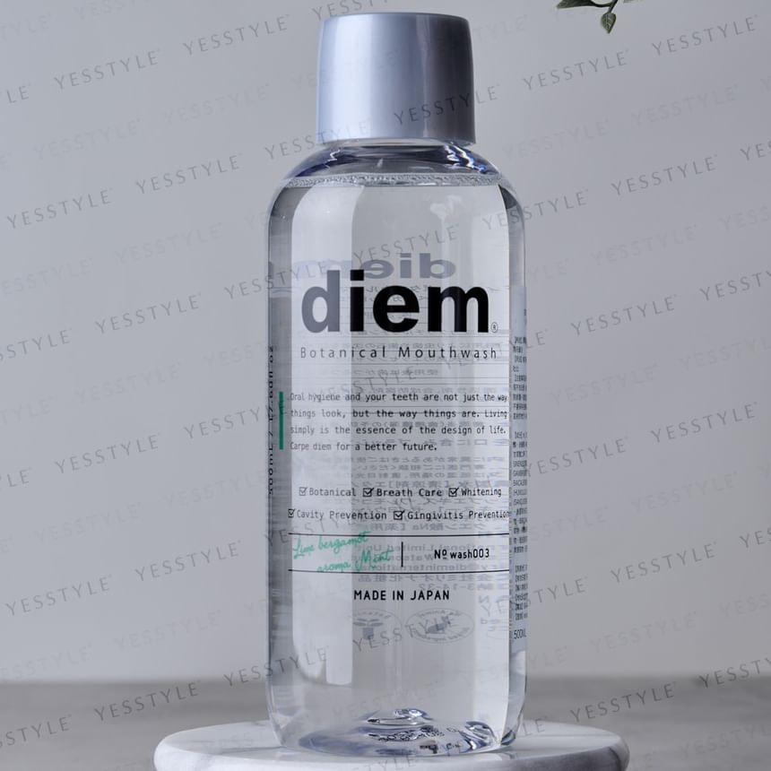 diem - Lime Bergamot Aroma Mint Botanical Mouthwash 2pcs Bundle Set (500ml x 2 pcs)