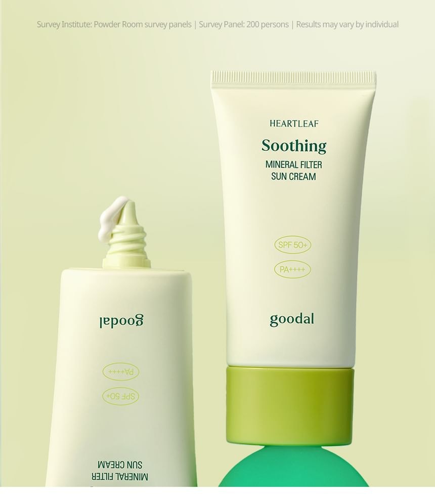 Goodal - Heartleaf Soothing Mineral Filter Sun Cream