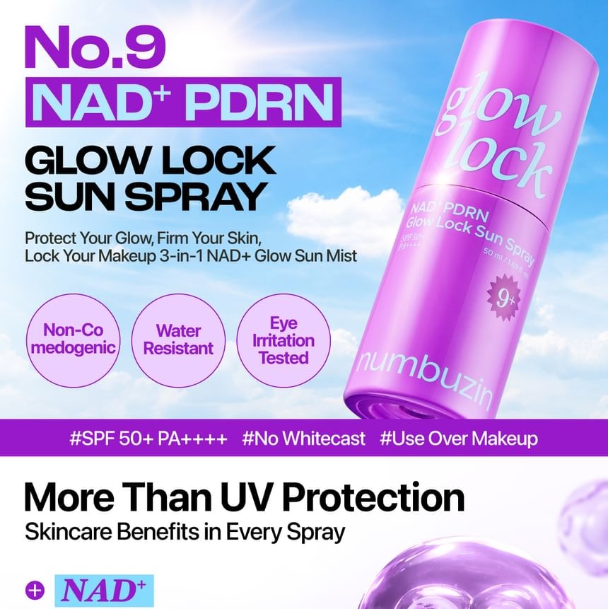 numbuzin - No.9 NAD+ PDRN Glow Lock Sun Spray (50ml)