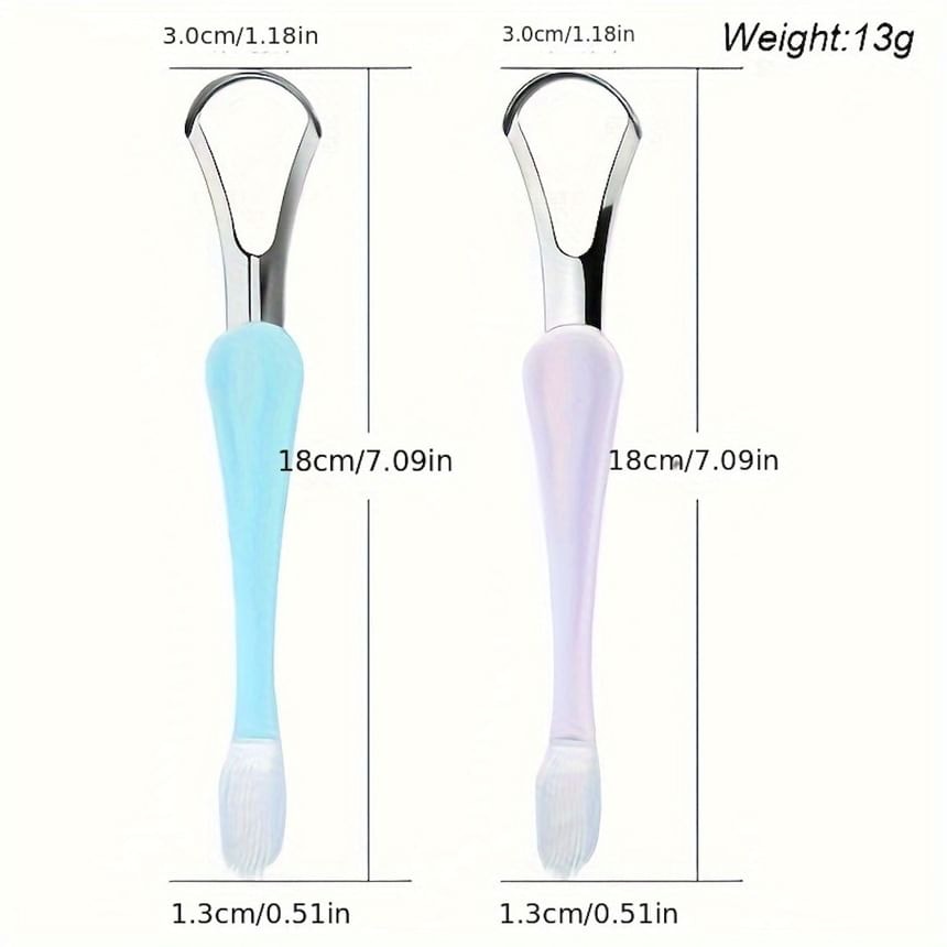 Porcini - Silicone Tongue Scraper with Case