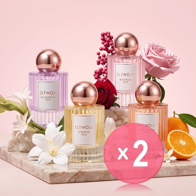 O.TWO.O - Wonderland Garden Parfum - 4 Flavours 2pcs Bundle Set