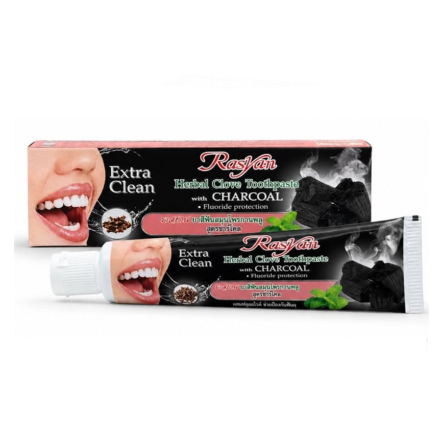 Rasyan - Herbal Clove Toothpaste with Charcoal Travel (30g)