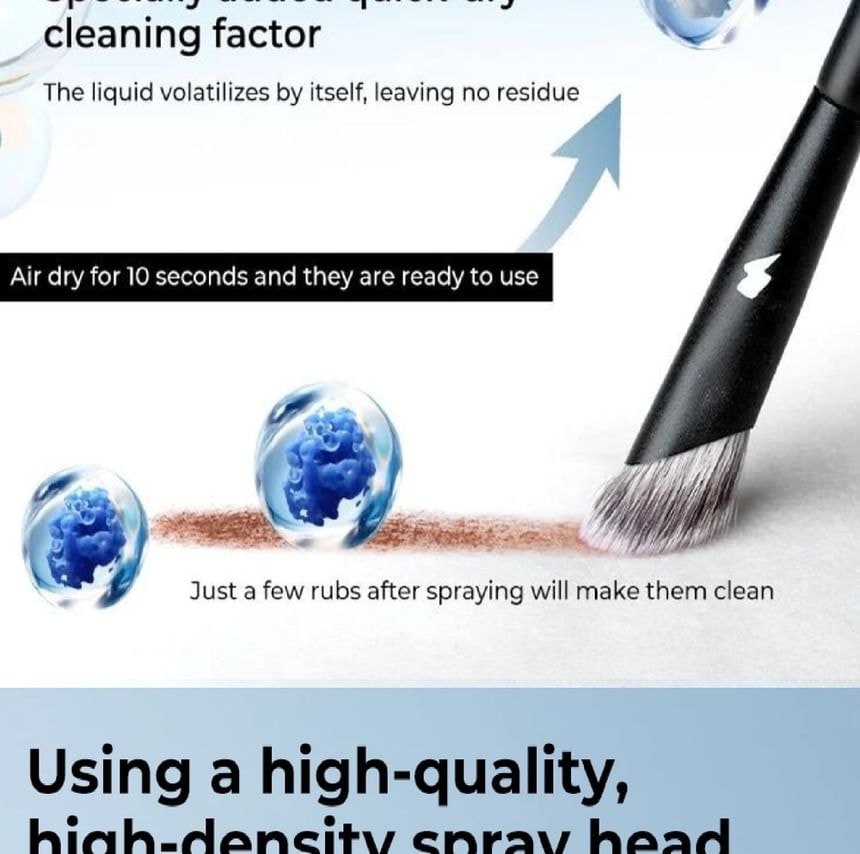 BLJ - Lightning Series No-Wash Makeup Brush Cleansing Spray - 3Types