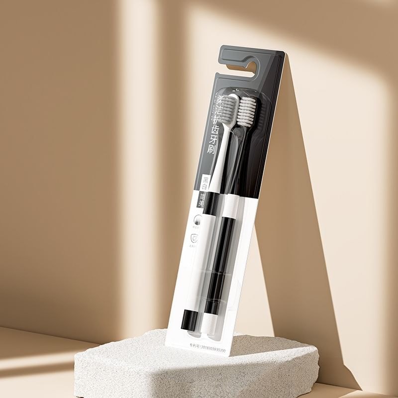Miumi - Set Of 2: Compact Head Soft Bristled Toothbrush