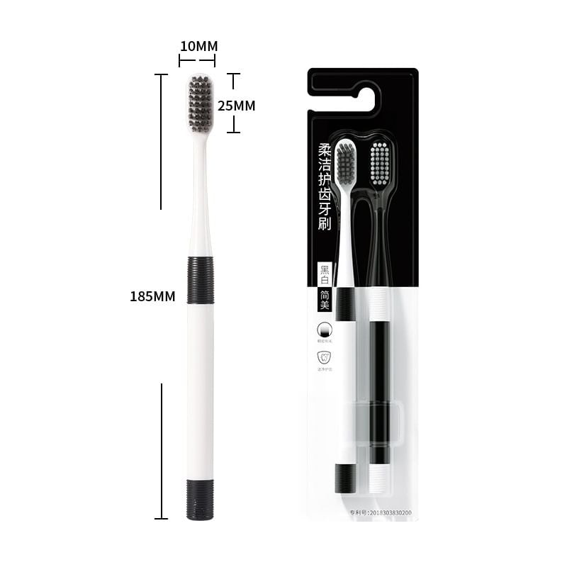 Miumi - Set Of 2: Compact Head Soft Bristled Toothbrush