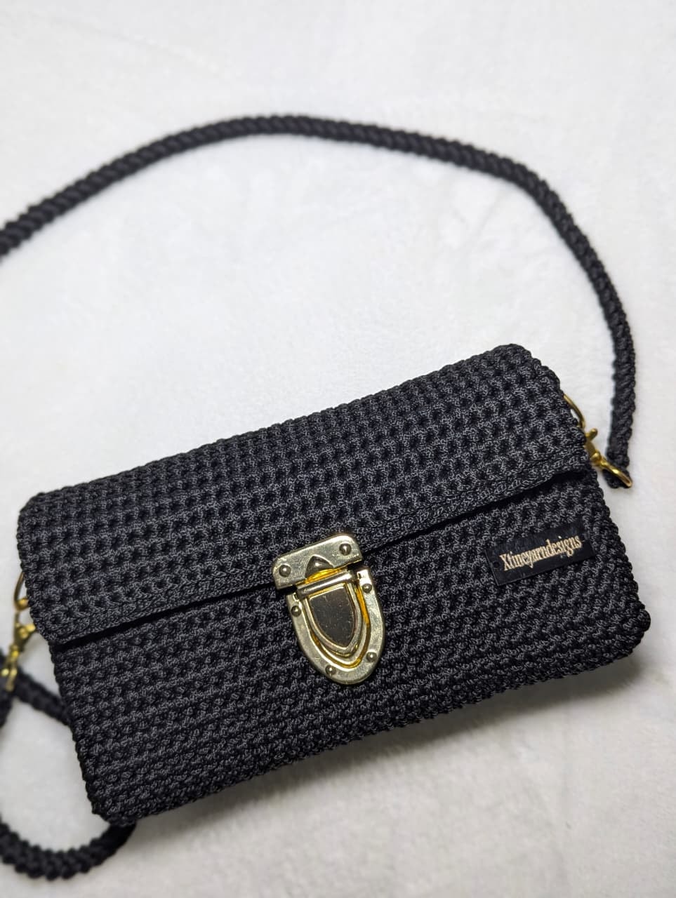 Imara Clutch Bag — Black