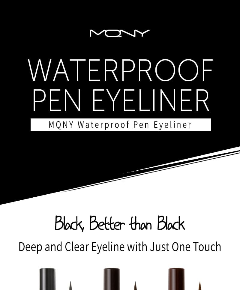 MQNY - MQNY Waterproof Pen Eyeliner - 3 Colors