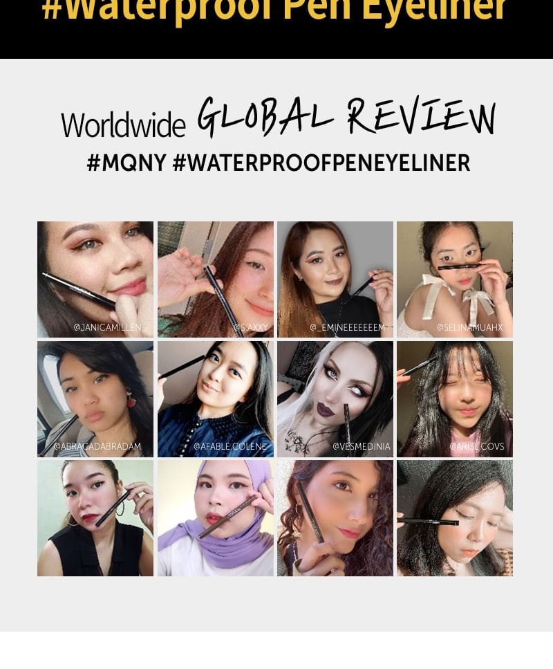 MQNY - MQNY Waterproof Pen Eyeliner - 3 Colors