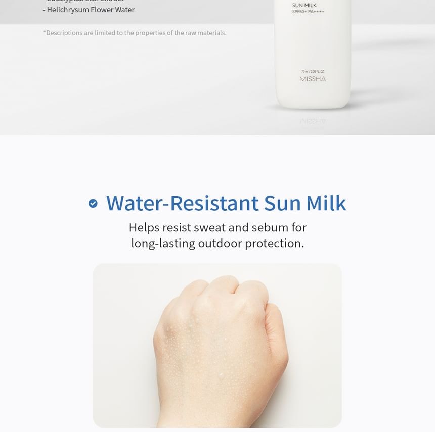 MISSHA - All Around Safe Block Water Proof Sun Milk