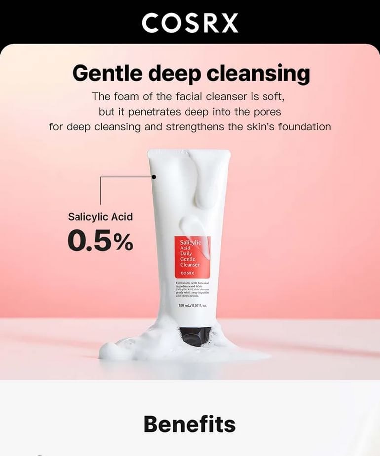 COSRX - Salicylic Acid Daily Gentle Cleanser