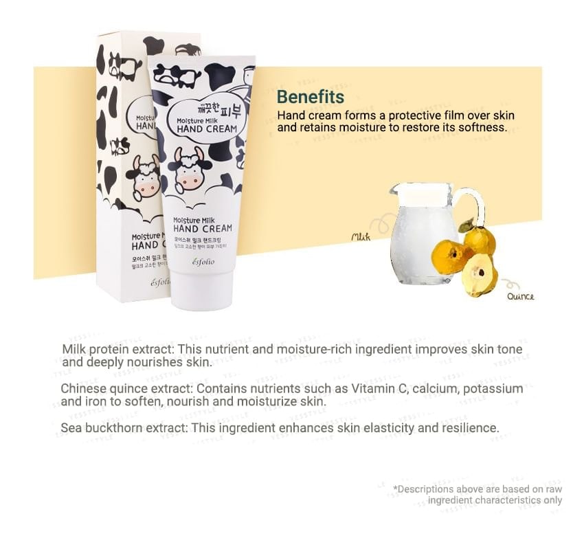 esfolio - Pure Skin Moisture Milk Hand Cream 100ml