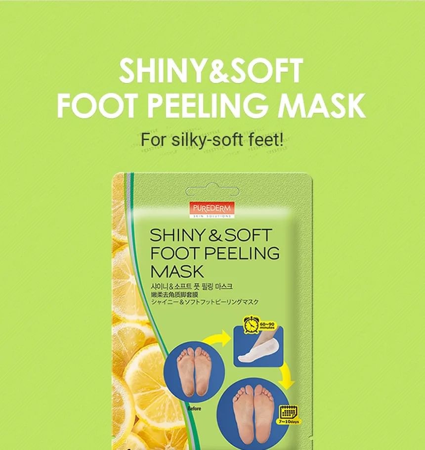 PUREDERM - Shiny & Soft Foot Peeling Mask (1 pair)