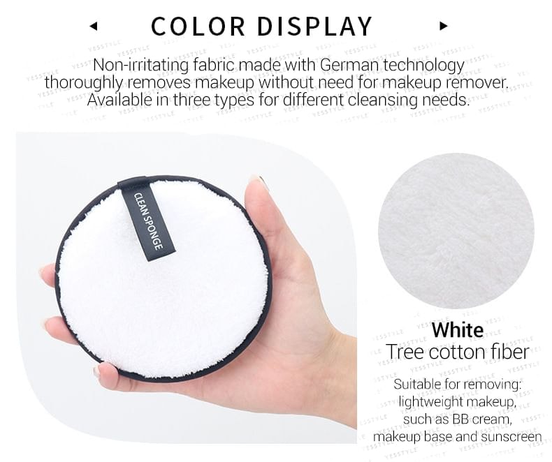 Choyu - Reusable Face Makeup Microfiber Cleaning Pad