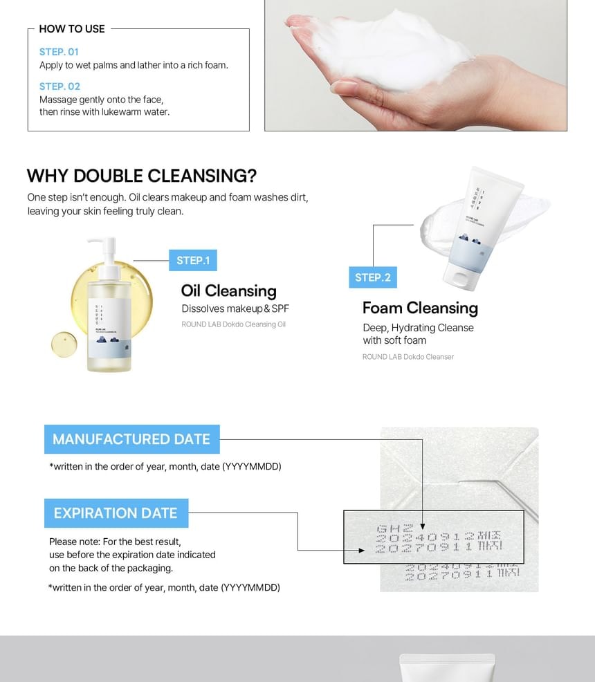 ROUND LAB - 1025 Dokdo Cleanser