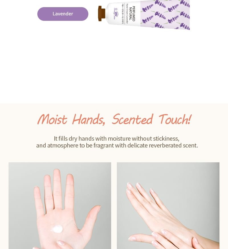 Pretty skin - Perfumed Natural Hand Cream - 12 Types (Hyaluronic)