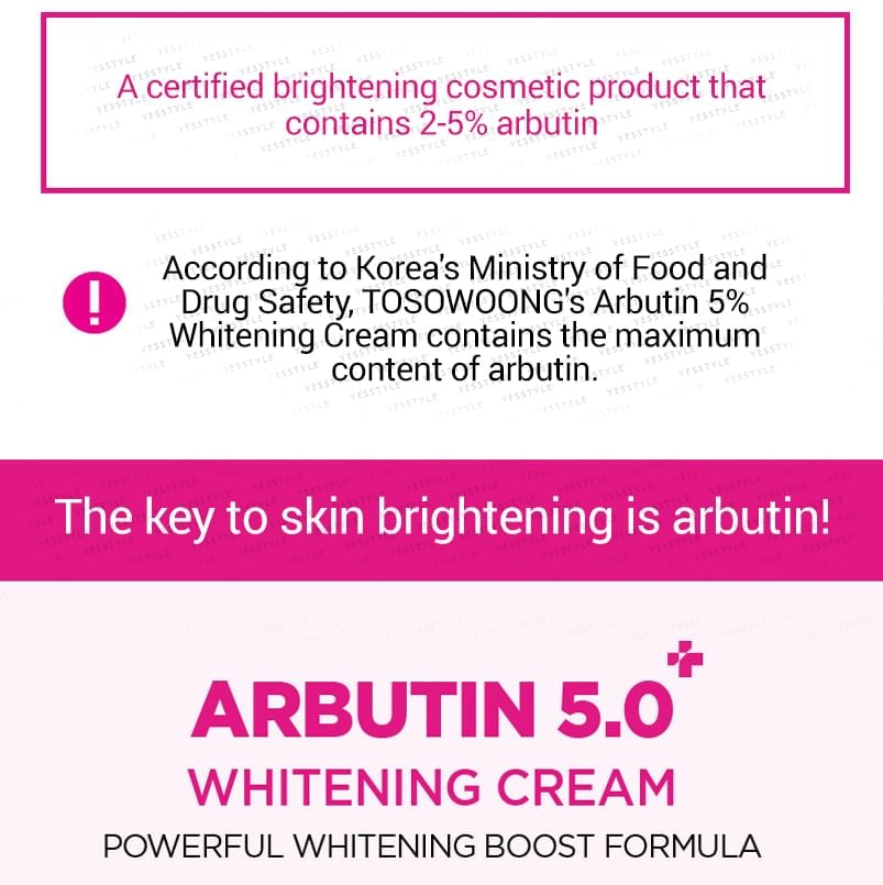 TOSOWOONG - Arbutin 5% Whitening Cream