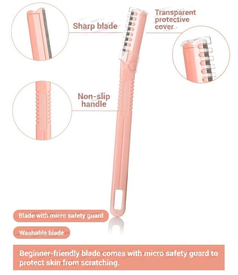 Choyu - Set: Stainless Steel Eyebrow Scissors + Razor + Tweezers