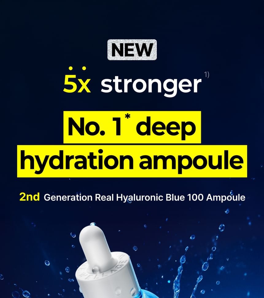 WELLAGE - Real Hyaluronic Blue 100 Ampoule